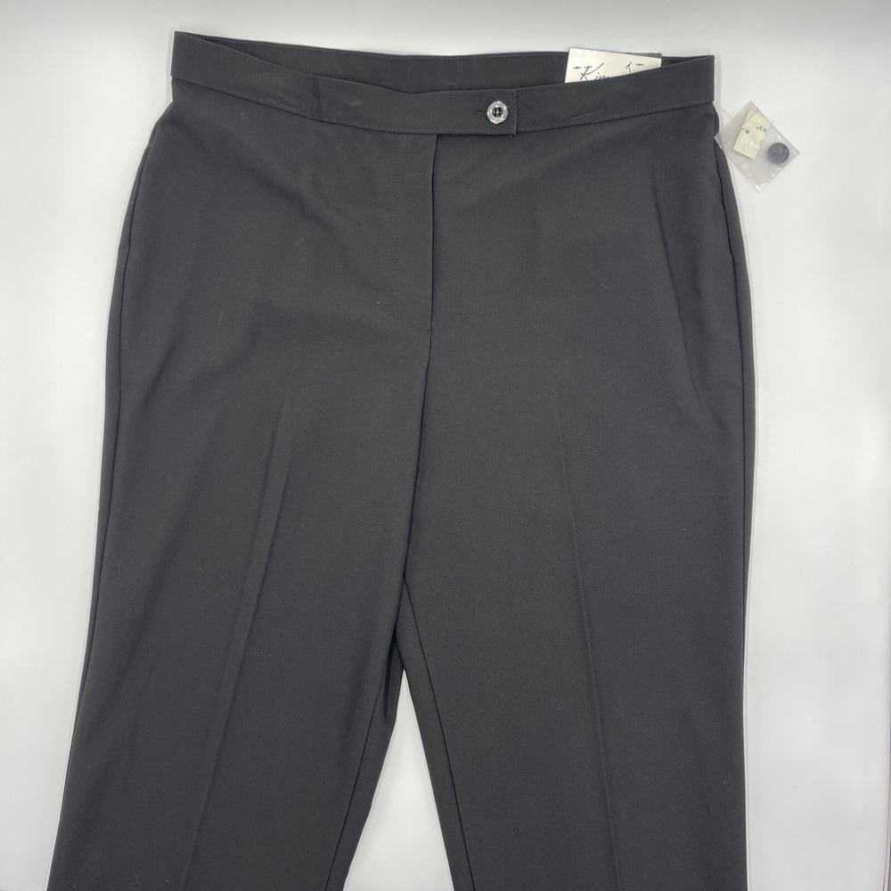 Kim Rogers Comfort Waist, Straight Leg Full Elastic Stretch Pants Size 14 #C151